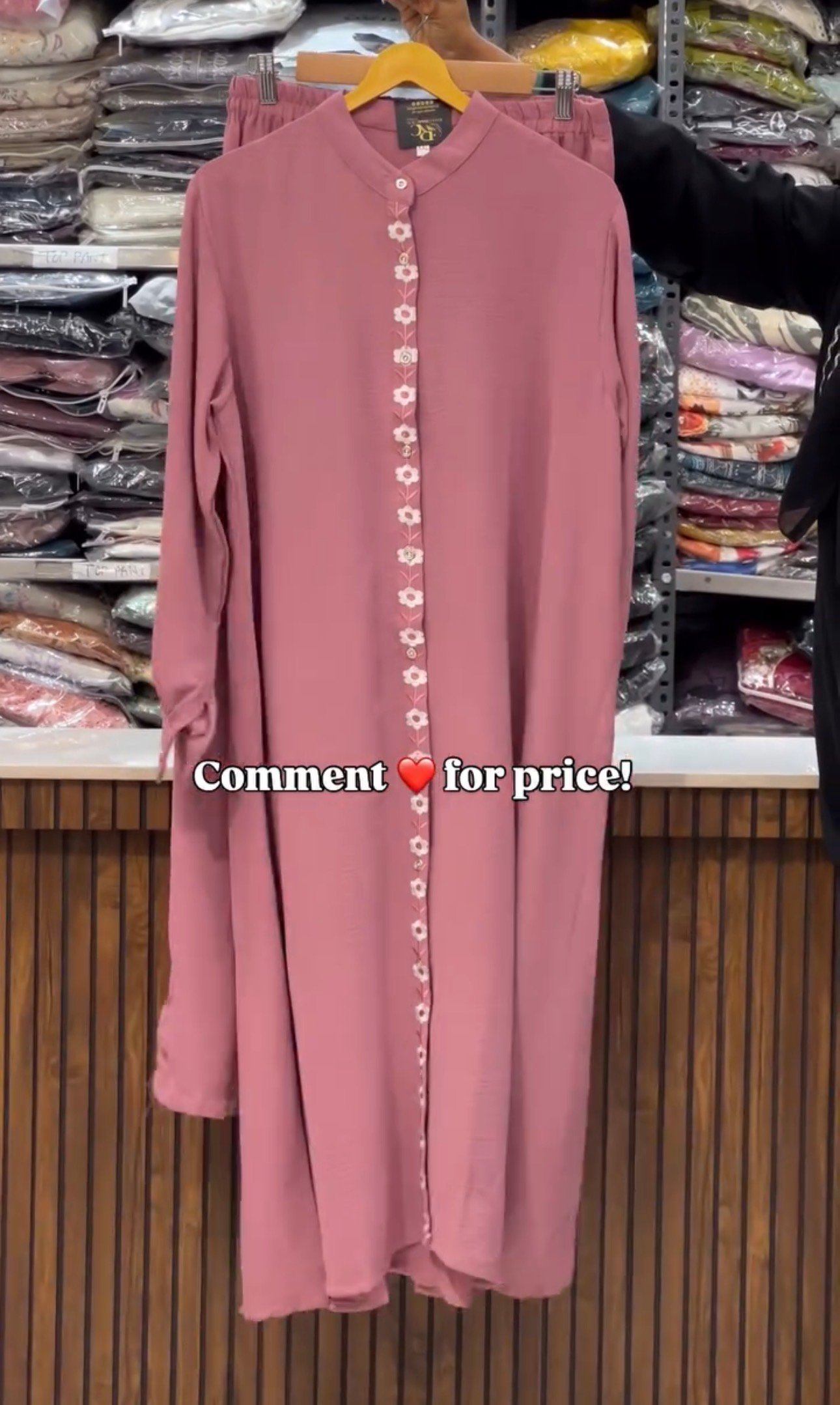 Long Sleeve Solid Long Shirt Trousers Suits - Image 2