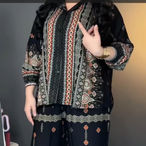 Trendy Black Printed Kurta set